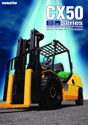 Wózki widłowe z silnikiem wysokoprężnym Komatsu FD45T-10