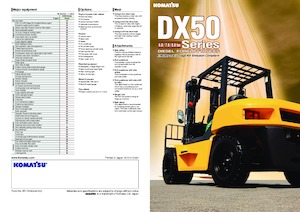 Wózki widłowe z silnikiem wysokoprężnym Komatsu FD60-10