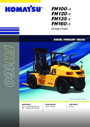 Wózki widłowe z silnikiem wysokoprężnym Komatsu FH160-1