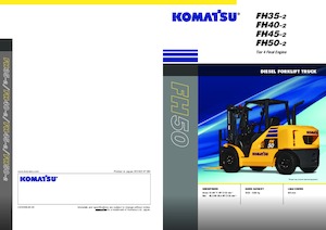 Wózki widłowe z silnikiem wysokoprężnym Komatsu FH45-2