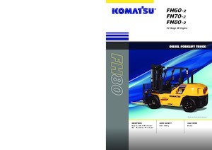 Wózki widłowe z silnikiem wysokoprężnym Komatsu FH80-2