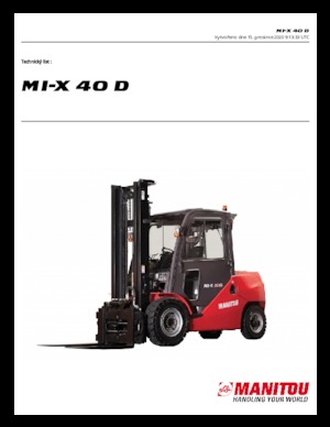 Wózki widłowe z silnikiem wysokoprężnym Manitou MI-X 40 D