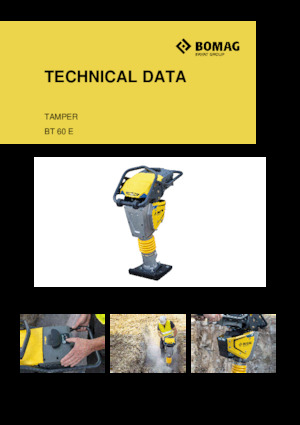 Ubijaki wibracyjne diesel i benzynowe Bomag BT 60 E