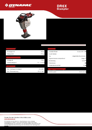 Ubijaki wibracyjne diesel i benzynowe Dynapac DR6X 