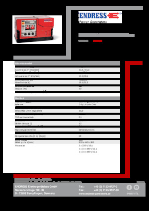 Agregaty prądotwórcze z silnikiem spalinowym Endress ESE 1308 DBG ES ISO Duplex Silent
