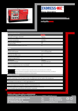 Agregaty prądotwórcze z silnikiem spalinowym Endress ESE 908 DBG ES ISO Duplex Silent