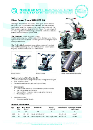 Zacieraczki samojezdne Belidor-Noggerath Moskito SG