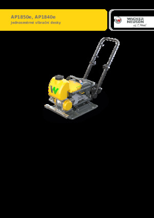 Jednokierunkowe Zagęszczarki / płyty wibracyjne Wacker Neuson AP1850e