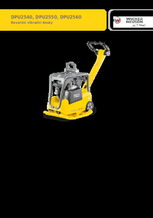 Rewersyjne Zagęszczarki / płyty wibracyjne Wacker Neuson DPU2560H
