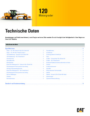 Równiarki Caterpillar 120