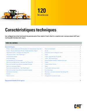 Równiarki Caterpillar 120