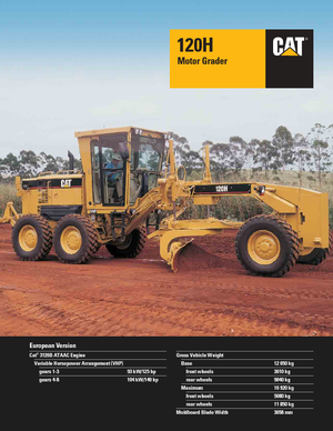 Równiarki Caterpillar 120H