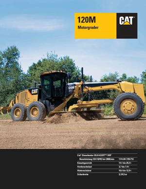 Równiarki Caterpillar 120M2