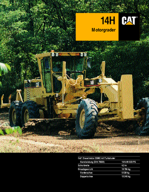 Równiarki Caterpillar 14H