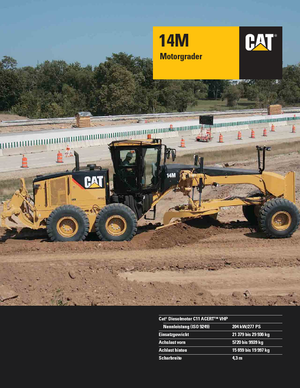 Równiarki Caterpillar 14M