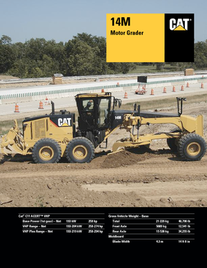 Równiarki Caterpillar 14M