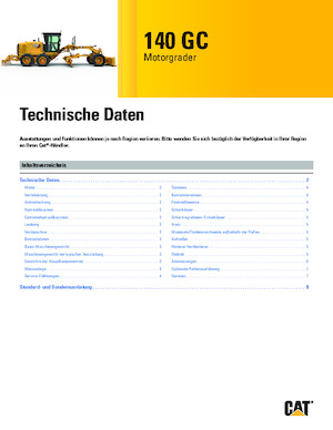 Równiarki Caterpillar 140 GC AWD