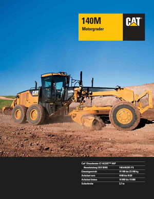 Równiarki Caterpillar 140M