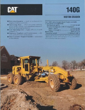 Równiarki Caterpillar 140G