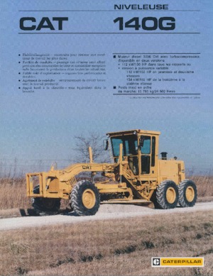 Równiarki Caterpillar 140G