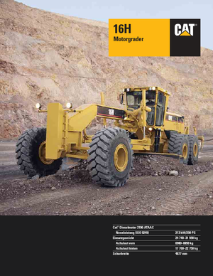 Równiarki Caterpillar 16H