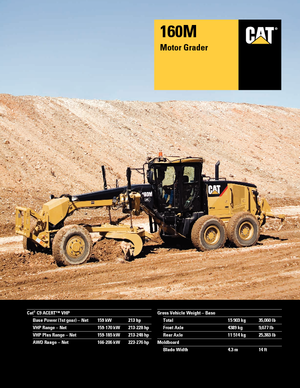 Równiarki Caterpillar 160M