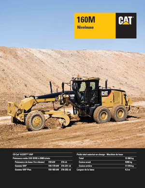 Równiarki Caterpillar 160M