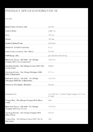 Równiarki Caterpillar 18