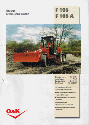 Równiarki O&K F 106.5 A