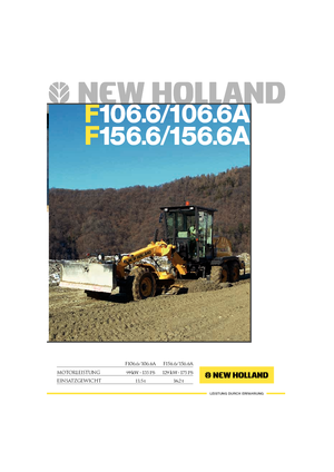 Równiarki New Holland F 106.6