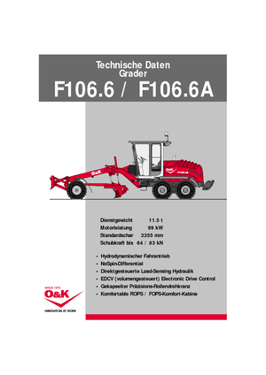 Równiarki O&K F 106.6