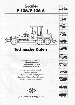 Równiarki O&K F 106