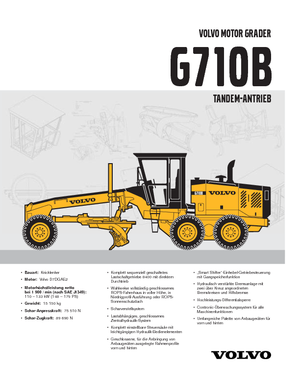 Równiarki Volvo G710B
