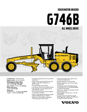 Równiarki Volvo G746B