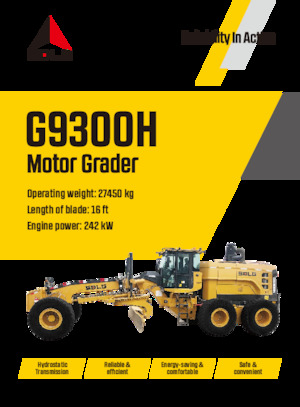 Równiarki SDLG G9300H