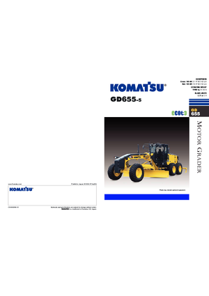 Równiarki Komatsu GD655-5