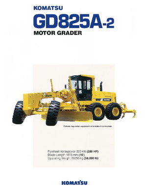 Równiarki Komatsu GD825-2 A