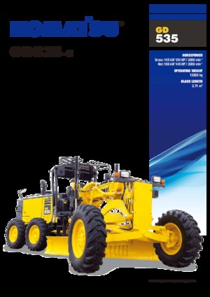 Równiarki Komatsu GD535-5