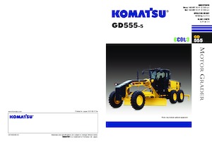 Równiarki Komatsu GD555-5