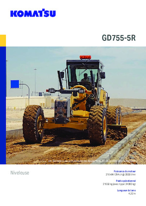 Równiarki Komatsu GD555-5