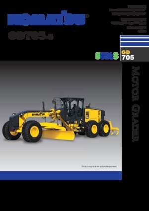 Równiarki Komatsu GD705-5