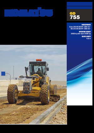 Równiarki Komatsu GD755-5R
