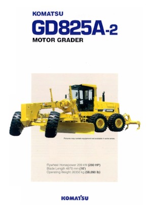 Równiarki Komatsu GD825A-2