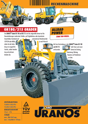 Równiarki Uranos GR 215