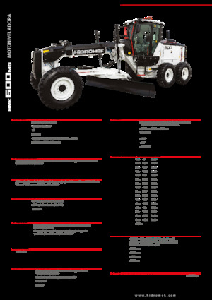 Równiarki Hidromek HMK 600 MG