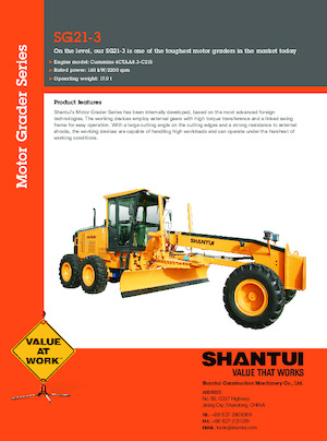 Równiarki Shantui SG21-3