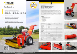 Zamiatarki sterowane ręcznie Adler HK 5.5