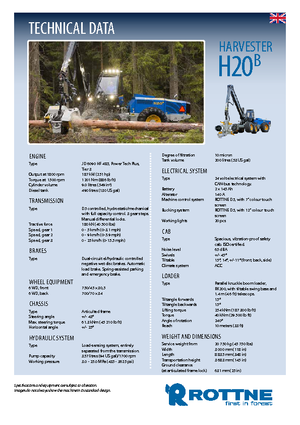 Kombajny Rottne H 20 B