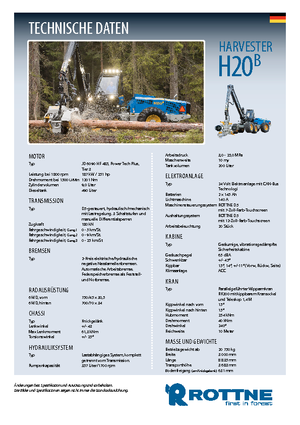 Kombajny Rottne H 20 B