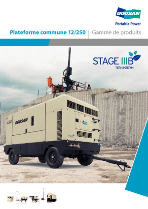 Przenośne sprężarki i kompresory powietrza - wyskoprężne, elektryczne i spalinowe Doosan 12/250